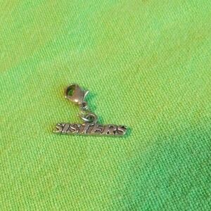 Silver 'Sisters' Charm Pendant
